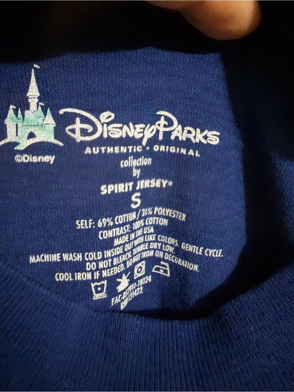 Disney Parks Navy Blue Tee with White Logo - Picture 13 of 16